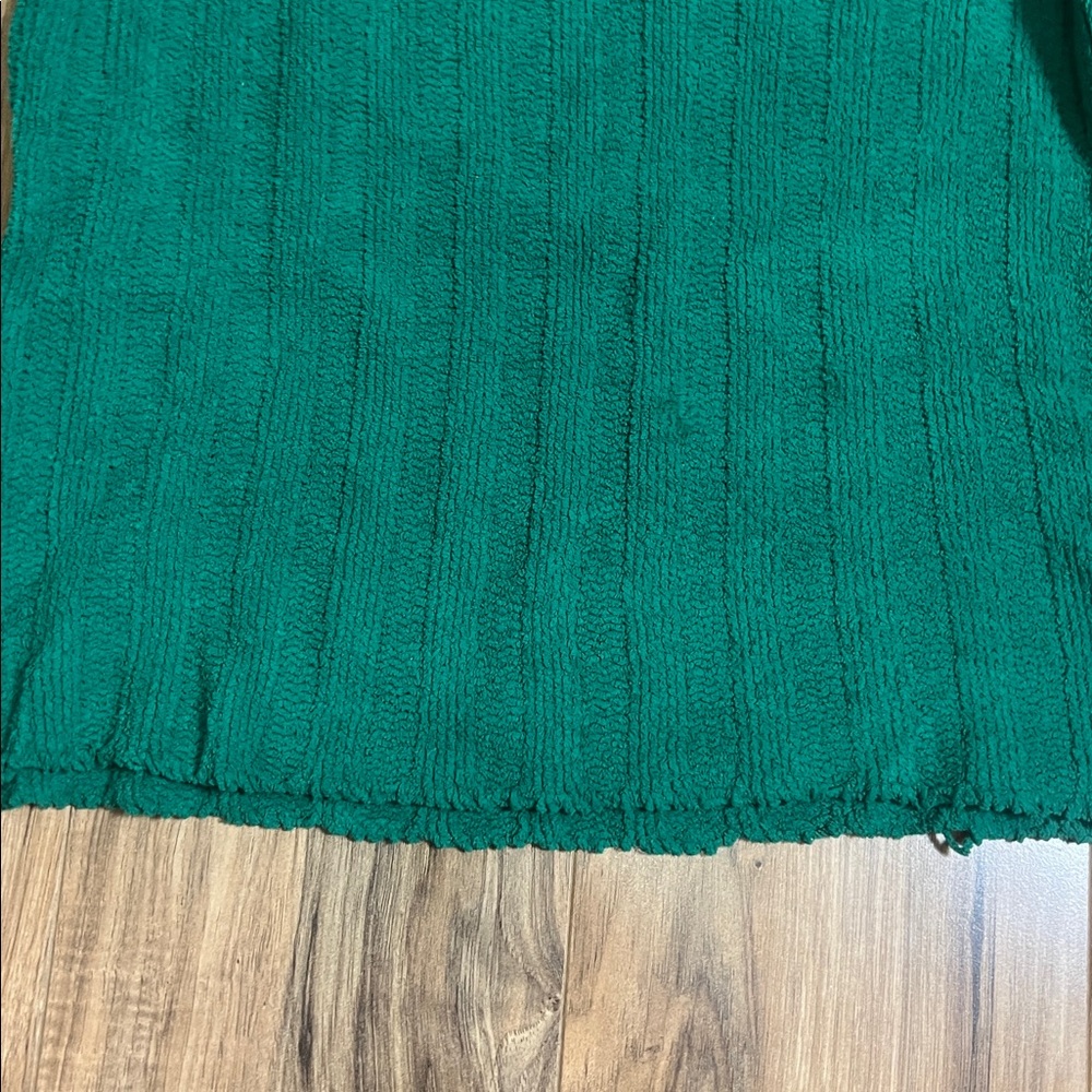 Vintage Basic Editions Ribbed Green Turtleneck Sw… - image 3